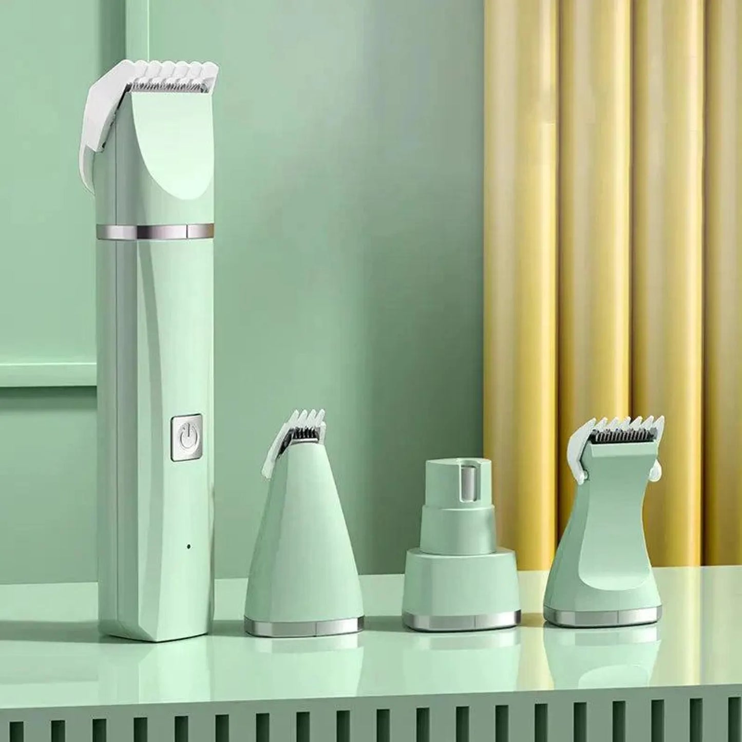 PAWDICE™ 4 in 1 Electric Pet Grooming Kit - Hair Trimmer, Clippers, Nail Grinder for Cats & Dogs