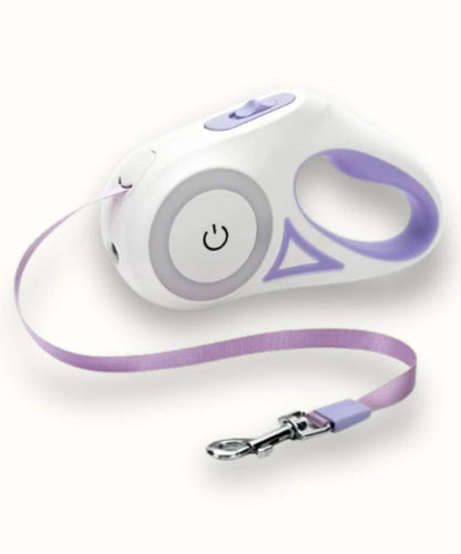 PAWDICE™ FANTASTIC RETRACTABLE DOG LEASH WITH LED LIGHT EASY NIGHT WALKS